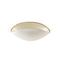 Burano - Coupelle - 20x12 Cm - Blanc Perle/Filet Or