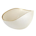 Burano - Centre De Table - 38x11 Cm - Blanc Perle/Filet Or