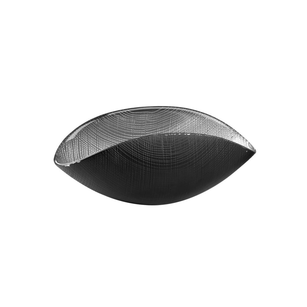 Burano - Coupelle - 20x12 Cm - Noir Mat/Argent