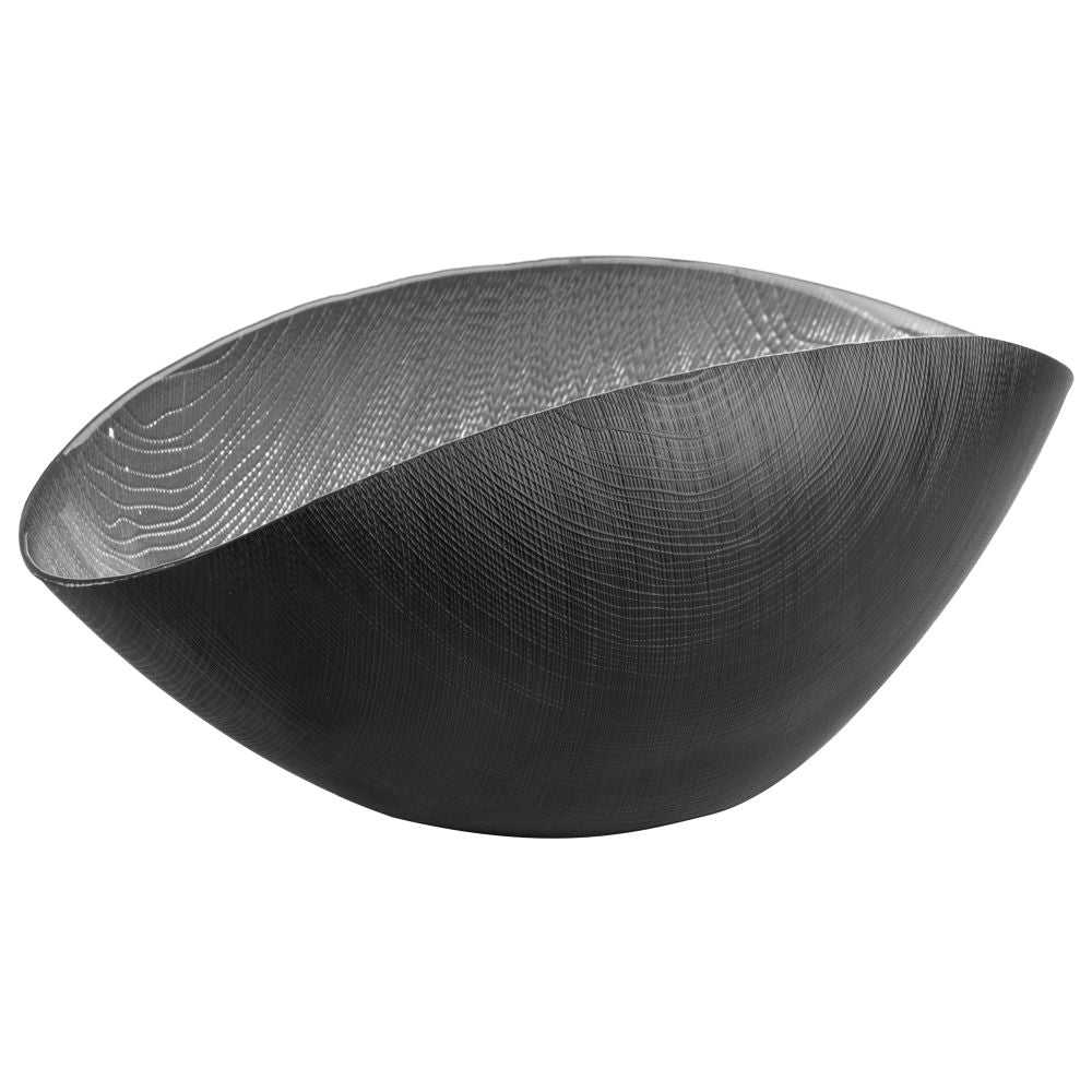 Burano - Centre De Table - 38x11 Cm - Noir Mat/Argent