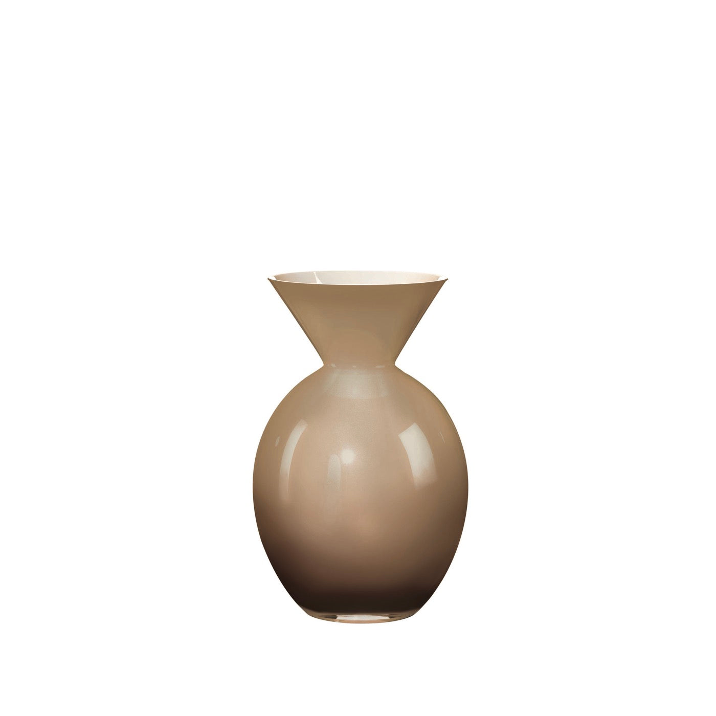 Pallottino - Vase - H20 Cm - Opale/Fumé