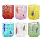 Murrine - Lot De 6 Verres À Liqueur - H5,5 Cm - Coloris Assortis
