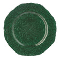 Aster - Sous-Assiette - Ø33 Cm - Vert Forêt/Argent