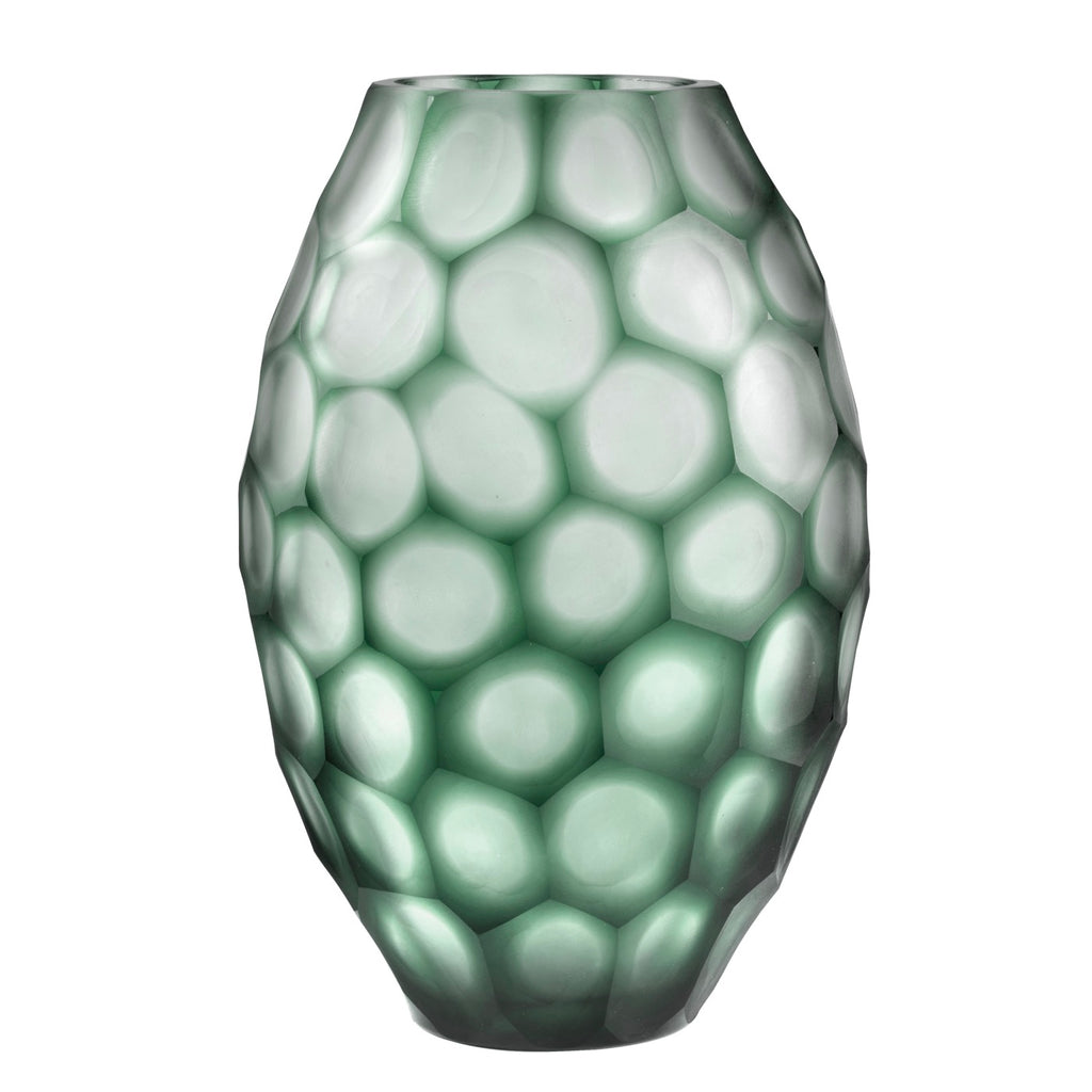 Geode - Vase Ovale - H31 Cm - Vert