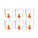 Pet Friends Cioppi - Lot De 6 Verres Décorés - H9,3 Cm