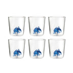 Savana Family Monsieur Savane - Lot De 6 Verres Décorés - H9,3 Cm