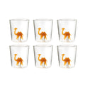 Savana Family Cammi - Lot De 6 Verres Décorés - H9,3 Cm