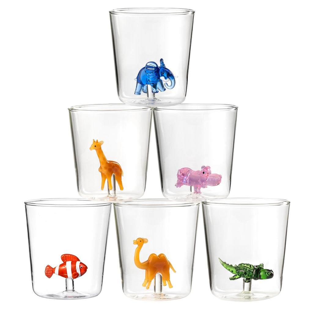 Savana Family Mix 2 - Lot De 6 Verres Décorés