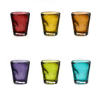 Eolo - Lot De 6 Verres À Liqueur - H6,5 Cm - Coloris Assortis