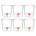 Candies Candy - Lot De 6 Verres Décorés - H9,3 Cm