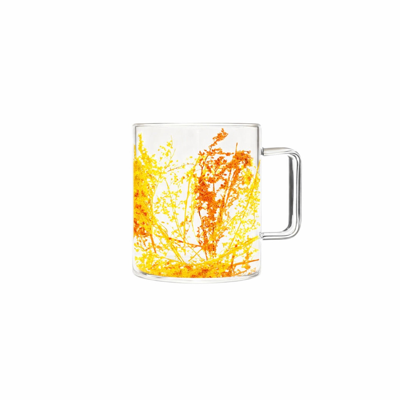 Flovers Twigs - Lot De 6 Mugs - H11 Cm - Jaune/Orange