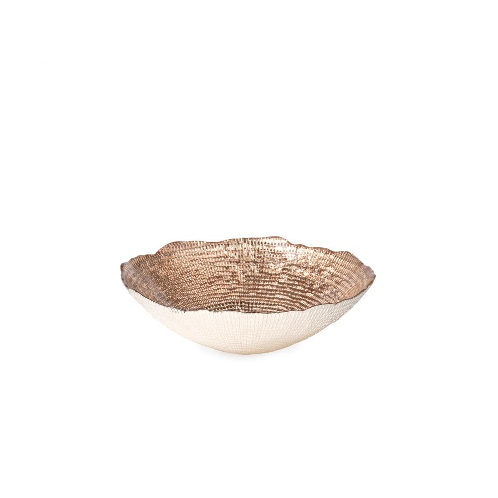Aster - Coupe - Ø25 Cm - Gingembre/Argent