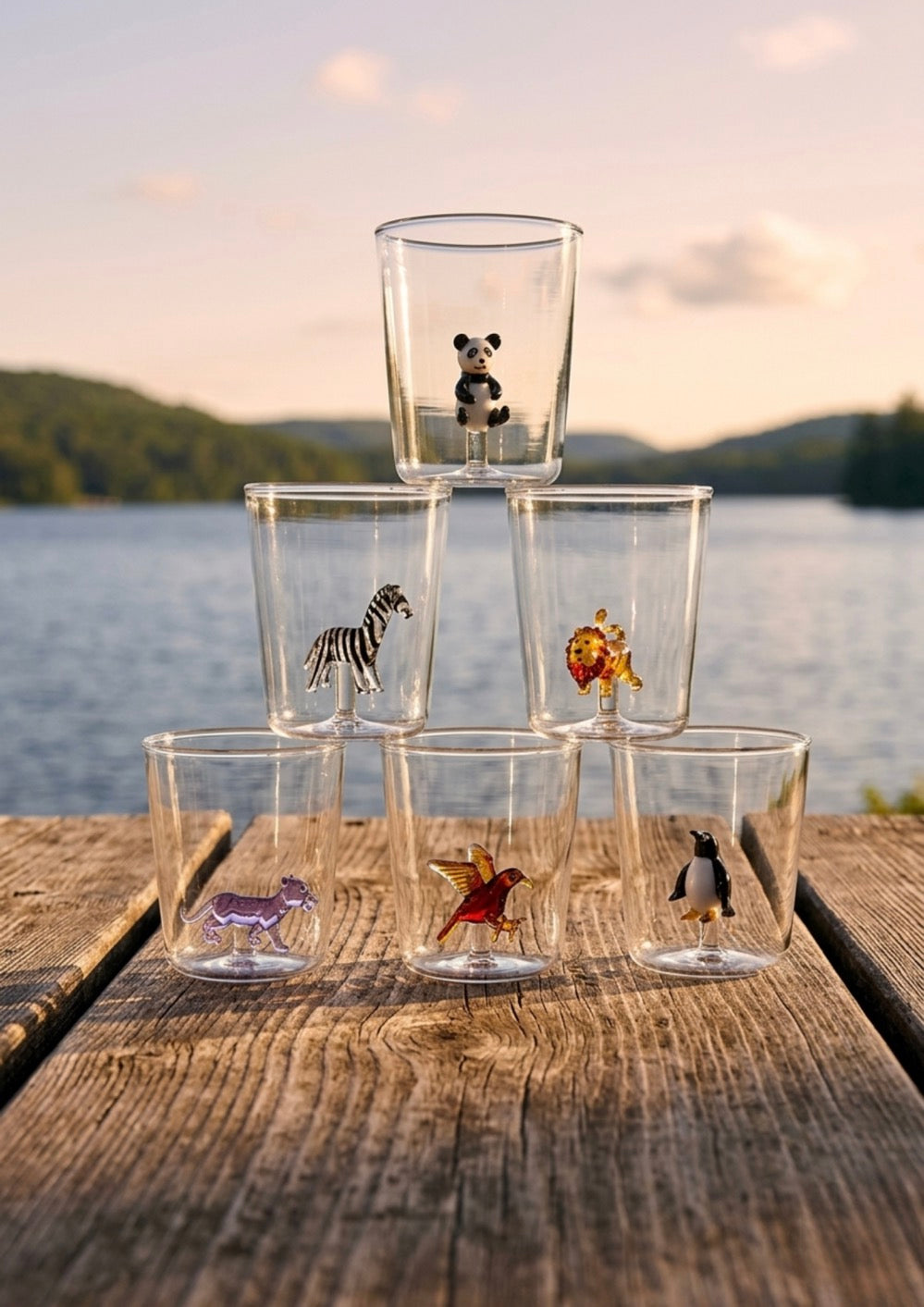 Savana Family Mix 6 - Lot De 6 Verres Décorés