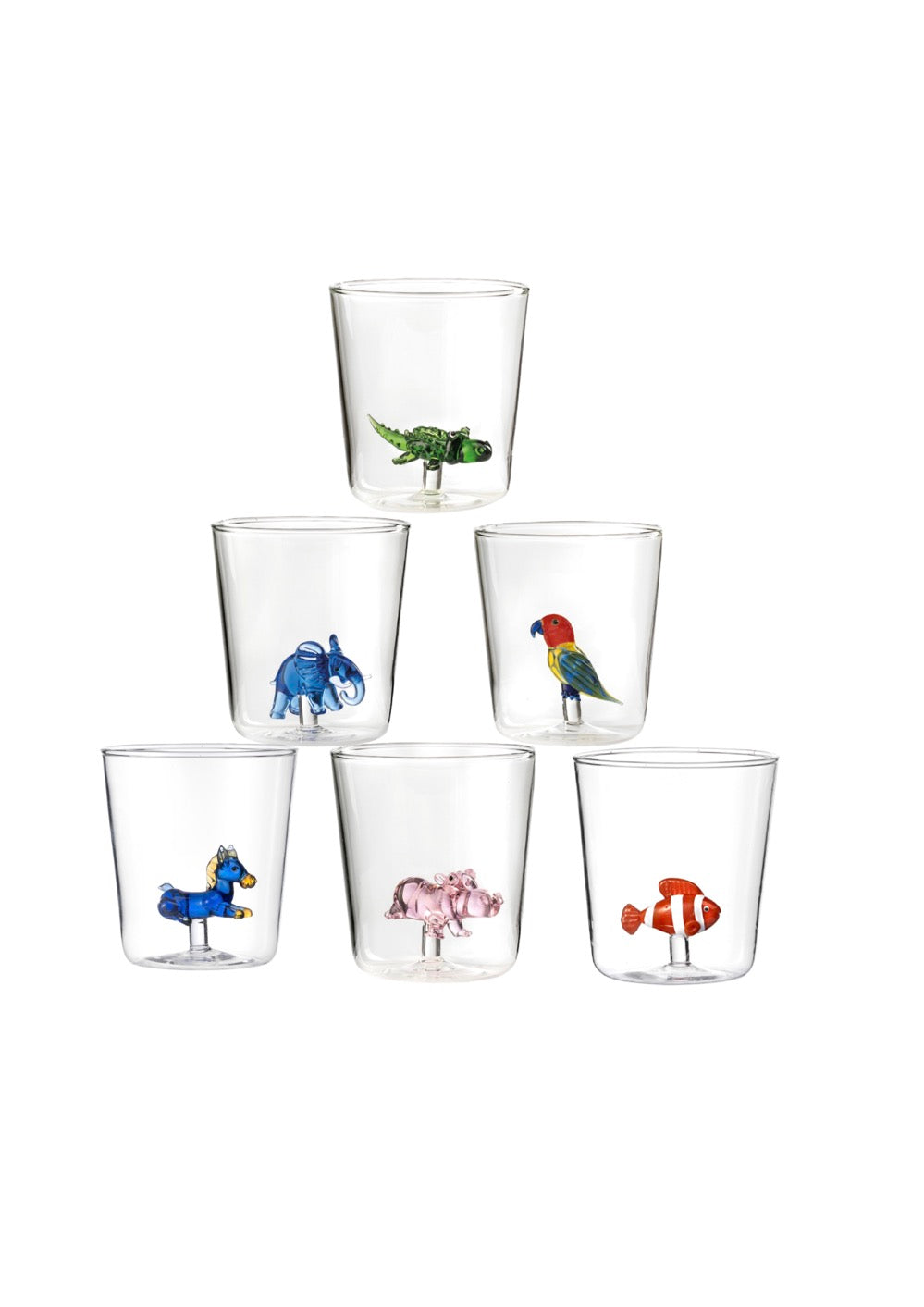 Savana Family Mix 7 - Lot De 6 Verres Décorés