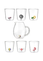 Candies Mix 2 - Lot De 7 Pièces (6 Verres + Carafe)