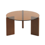 Olie - Coffee Table - Caramel And Walnut Veneer