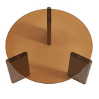 Olie - Coffee Table - Caramel And Walnut Veneer