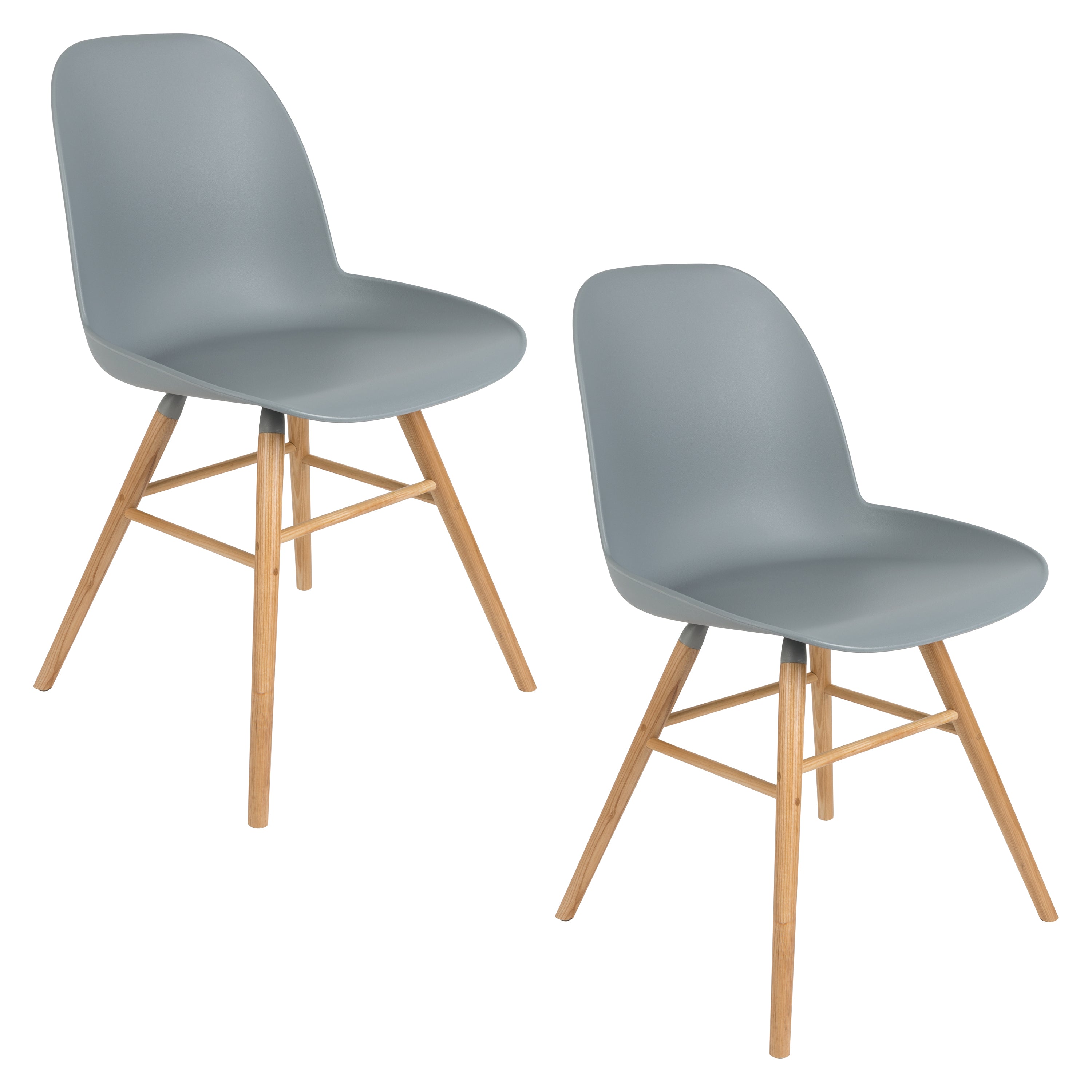 Albert Kuip - Silla de Comedor - Plástico Polipropileno - Gris Claro