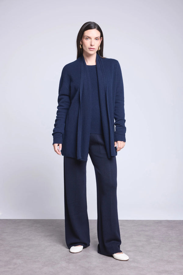 Gilet Tube Ophelia - Bleu Marine - Femme - 100% Cachemire