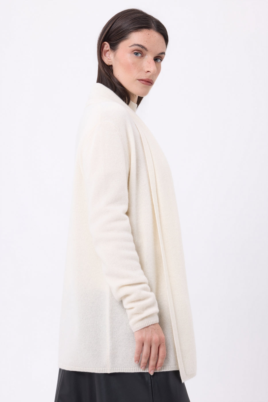 Gilet Tubolare Ophelia - Bianco - Donna - 100% Cashmere