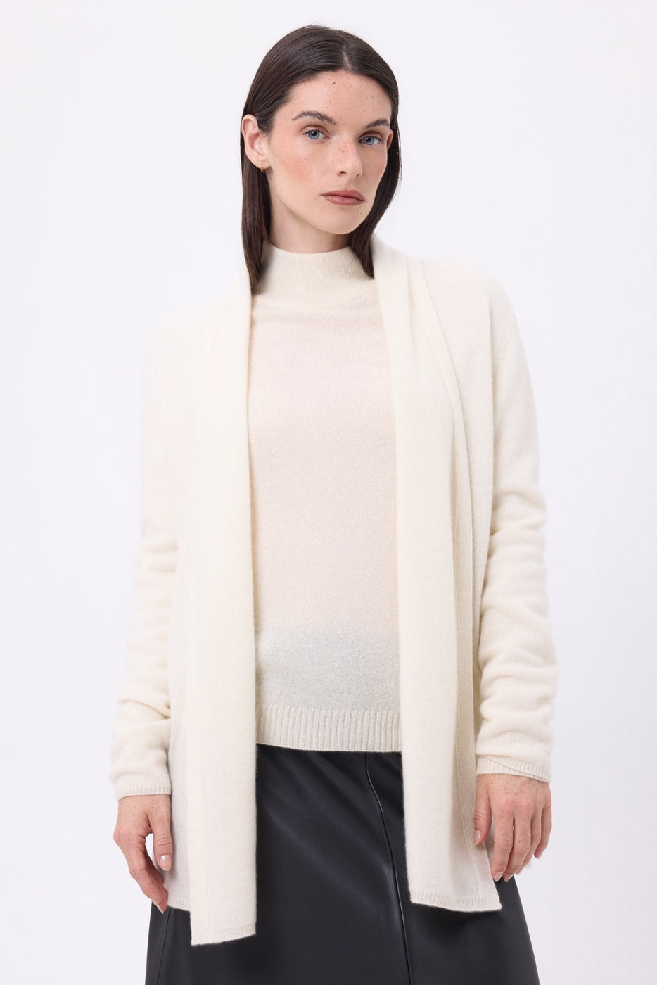 Gilet Tubolare Ophelia - Bianco - Donna - 100% Cashmere