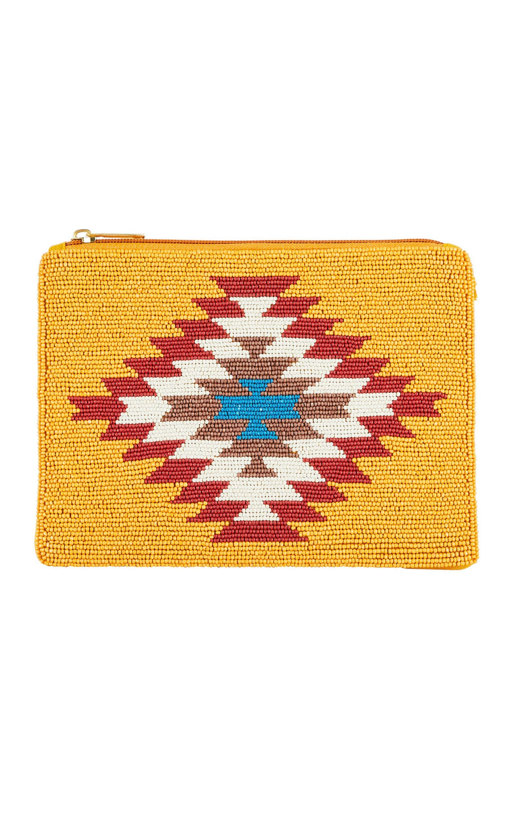 Oracia Yellow Clutch Bag