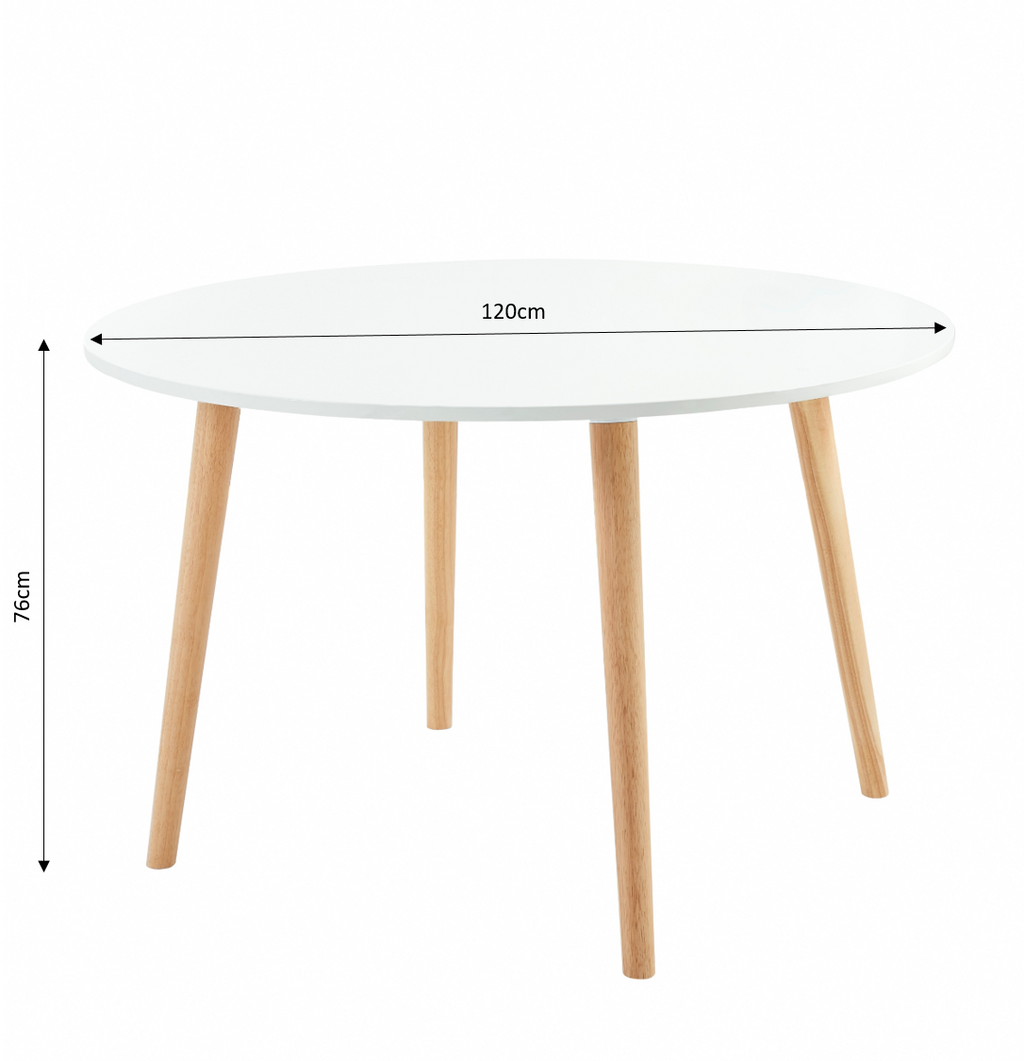 Oratello - Table À Manger - Laqué Blanc Mat