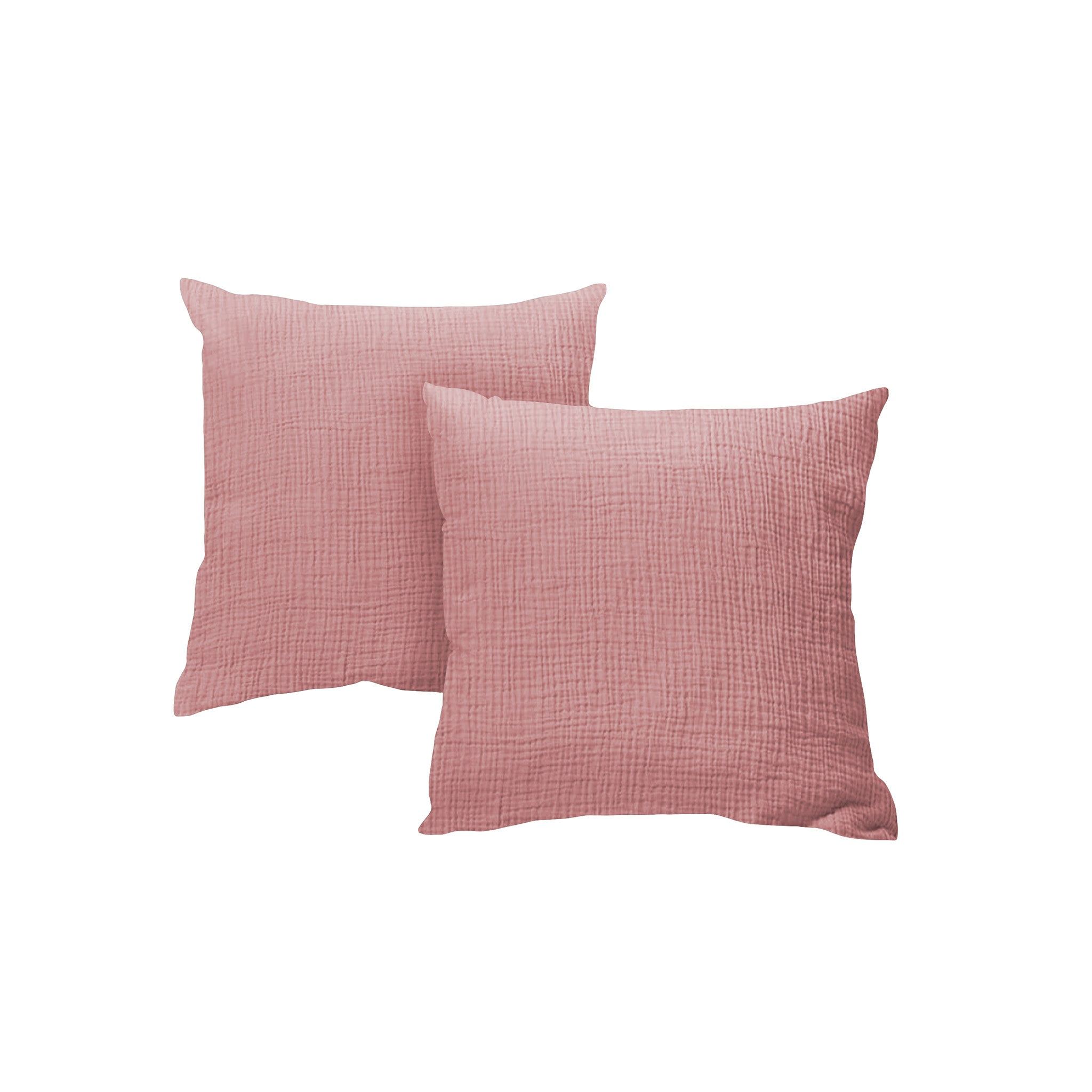 Taie d'oreiller gaze de coton x2 - 4 coloris au choix