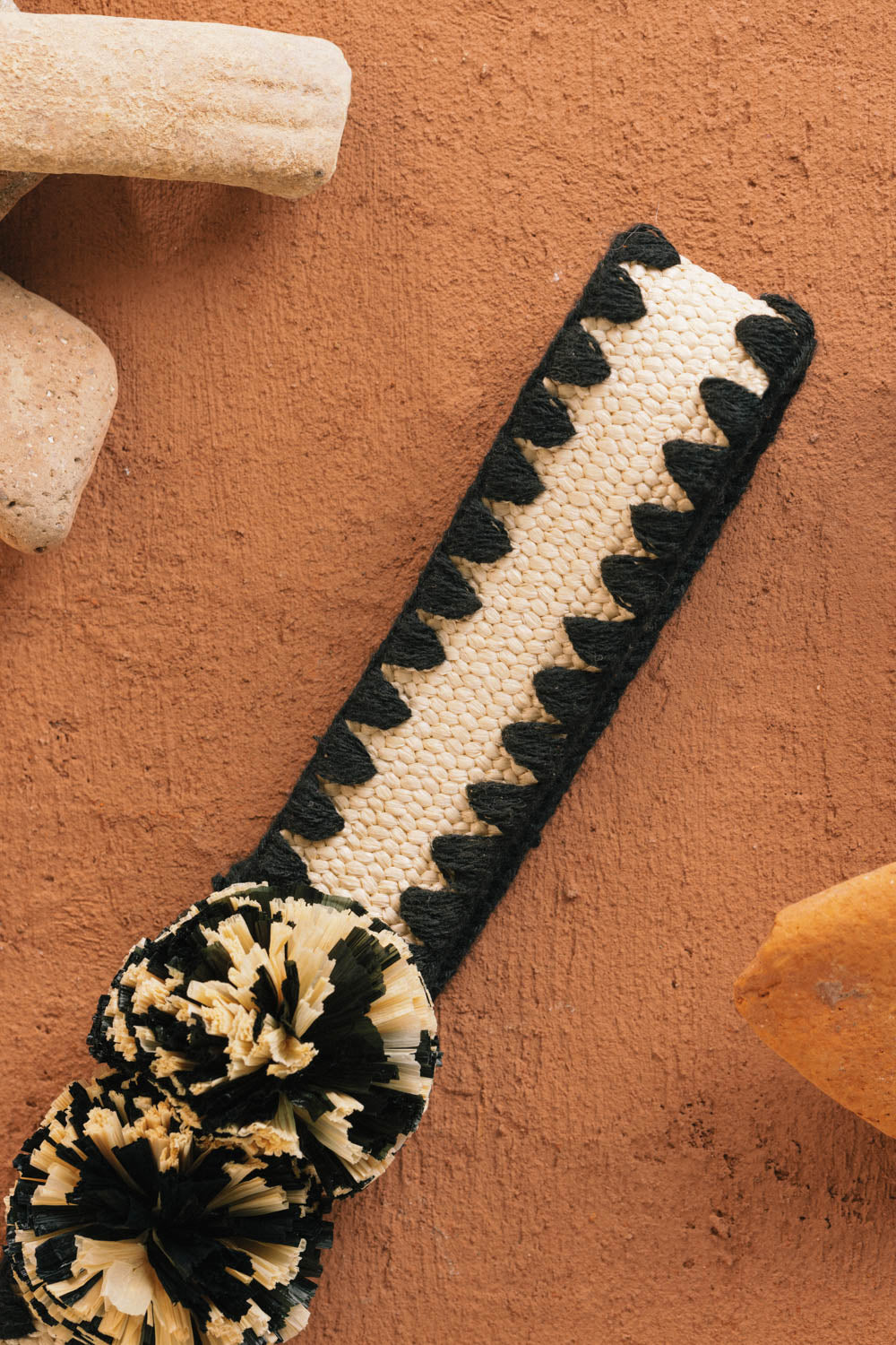 Oriette Belt - Raffia / Black