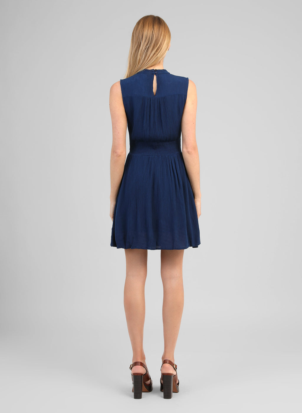 Robe Courte Orleane Bleu