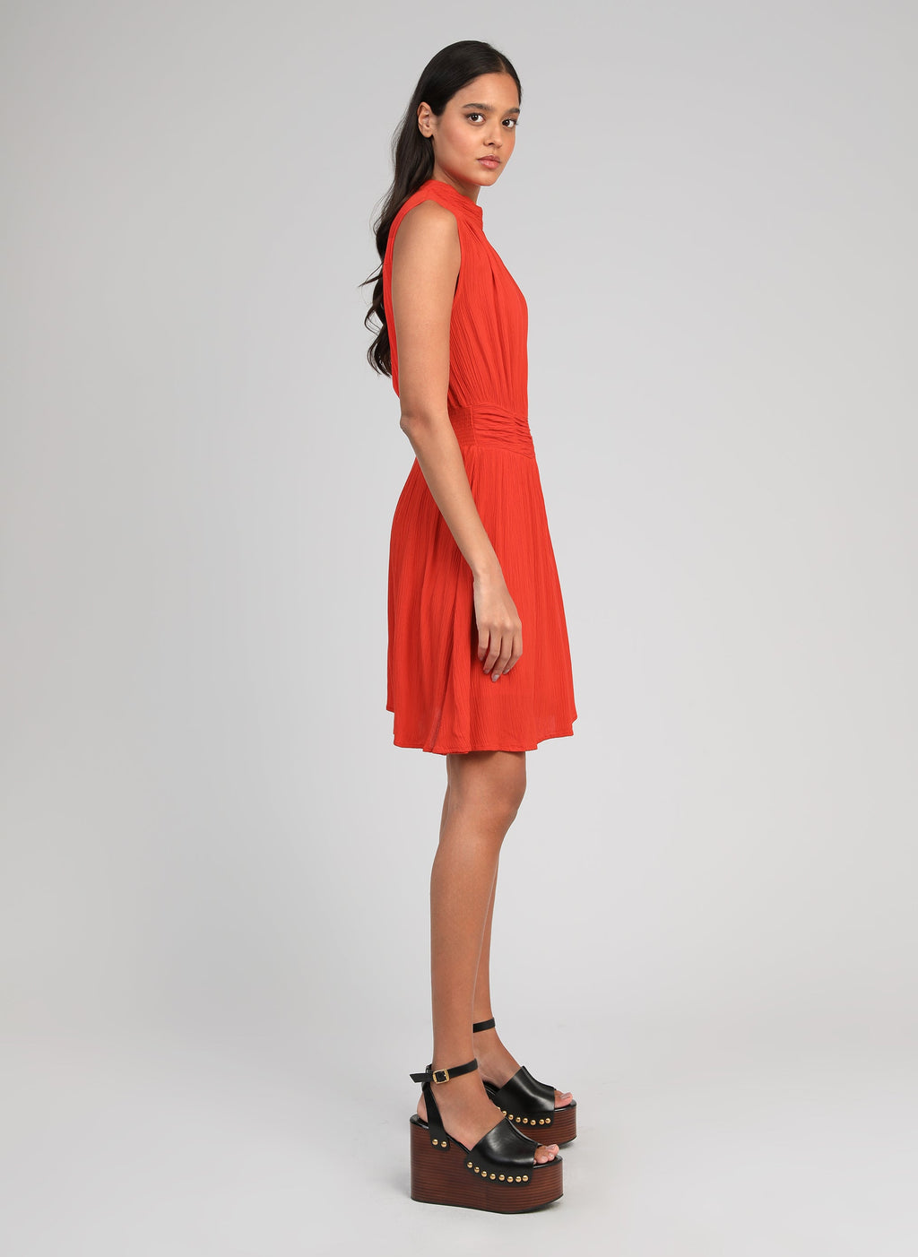 Robe Courte Orleane Piment