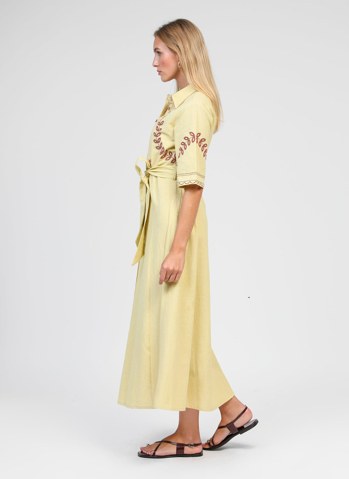 Robe Longue Osmina Ble