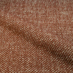 Aura - Lot De 2 Chaises En Tissu Texturé Brun Canelle, Pieds En Métal