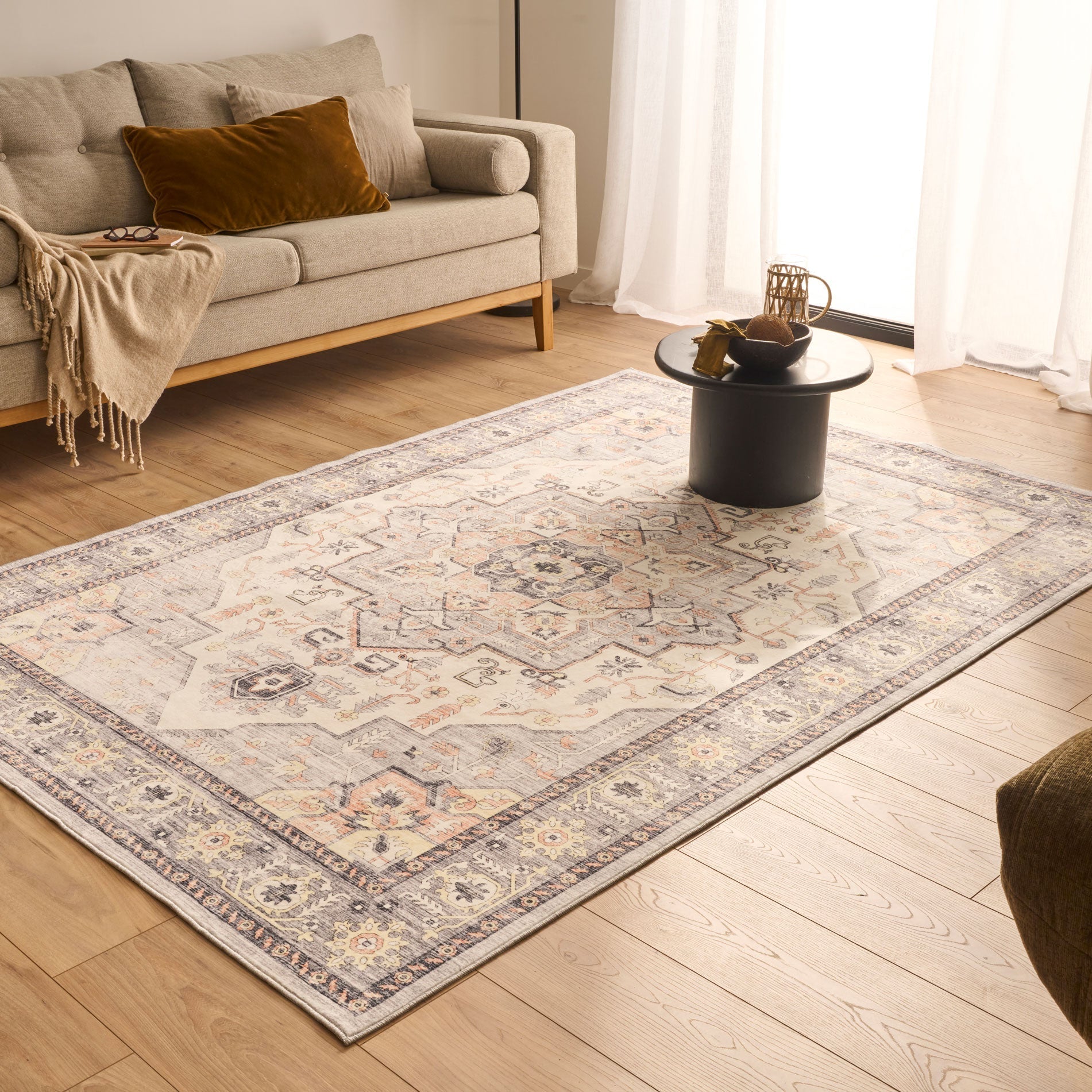 Vintage rug - Gray - Ottoman Collection OTTOMAN