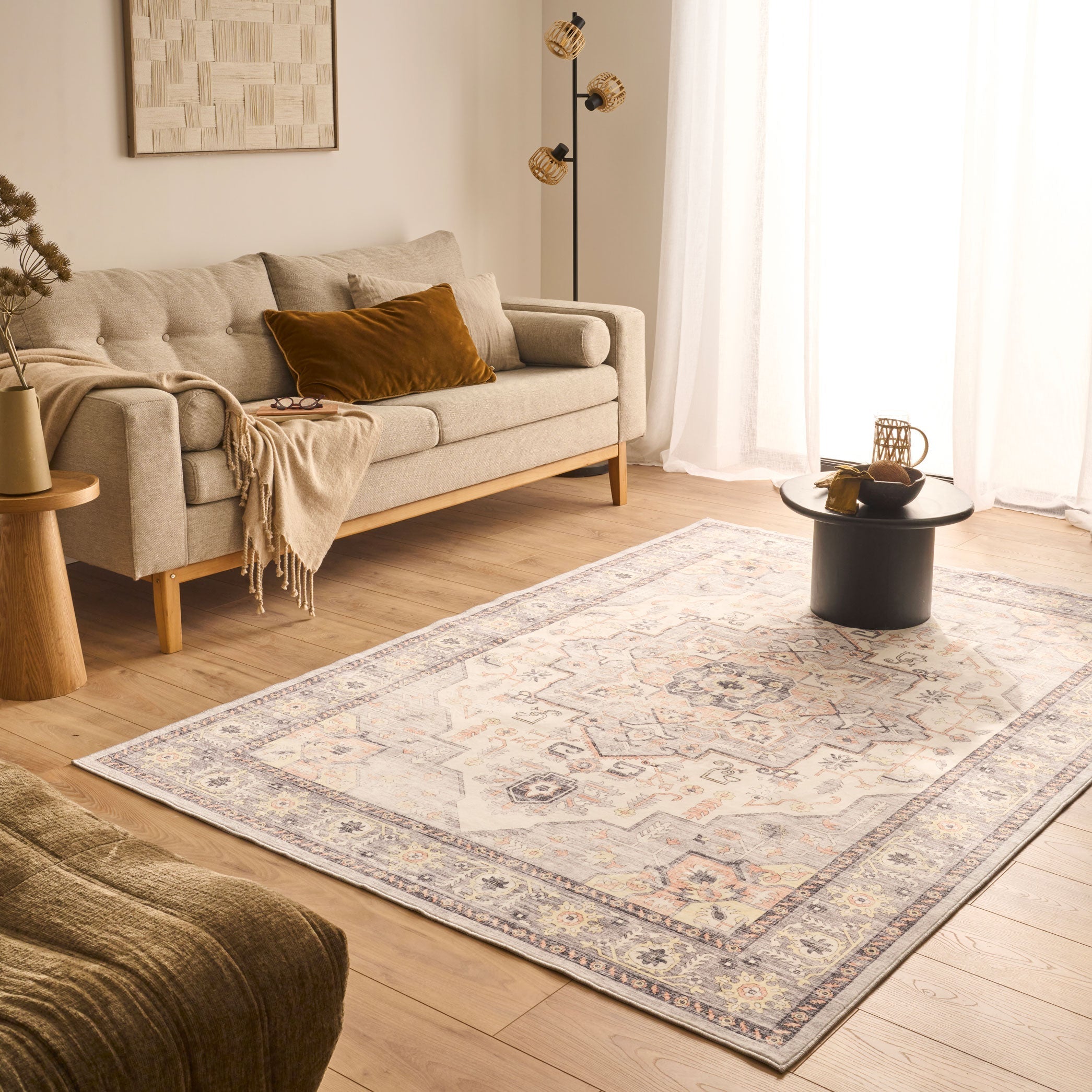 Vintage rug - Gray - Ottoman Collection OTTOMAN