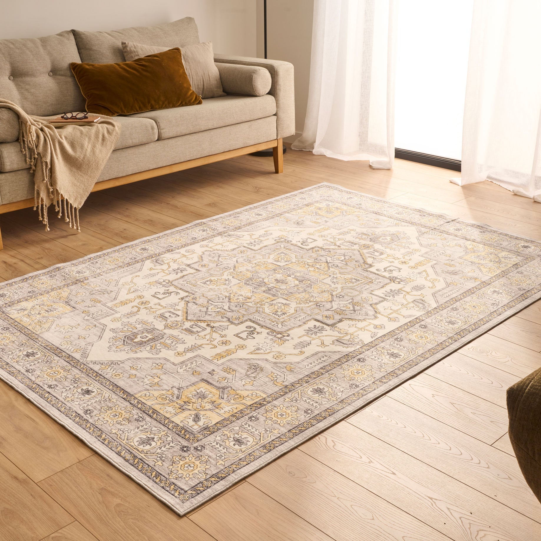 Alfombra vintage - Amarillo - Colección Otomana OTTOMAN