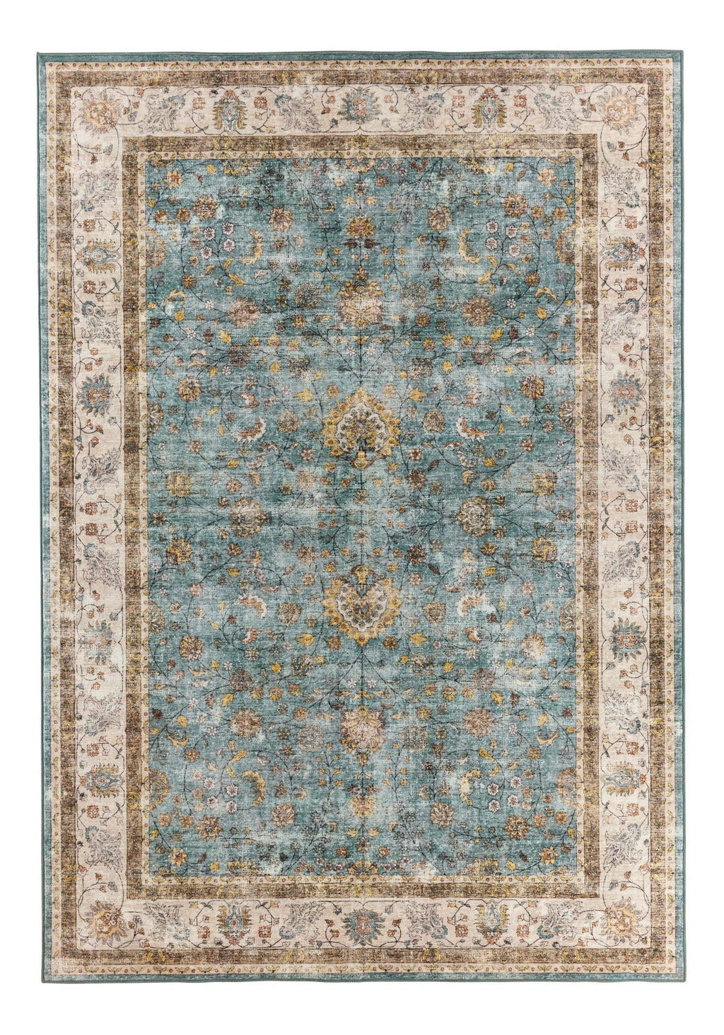 Alfombra de salón vintage - Turquesa - Colección Otomana OTTOMAN