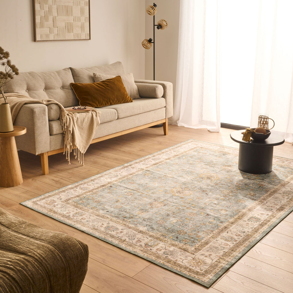 Alfombra de salón vintage - Turquesa - Colección Otomana OTTOMAN