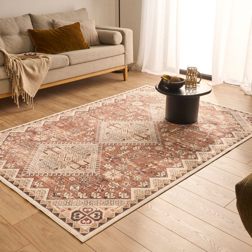 Traditional patterned rug - Beige - Ottoman Collection OTTOMAN