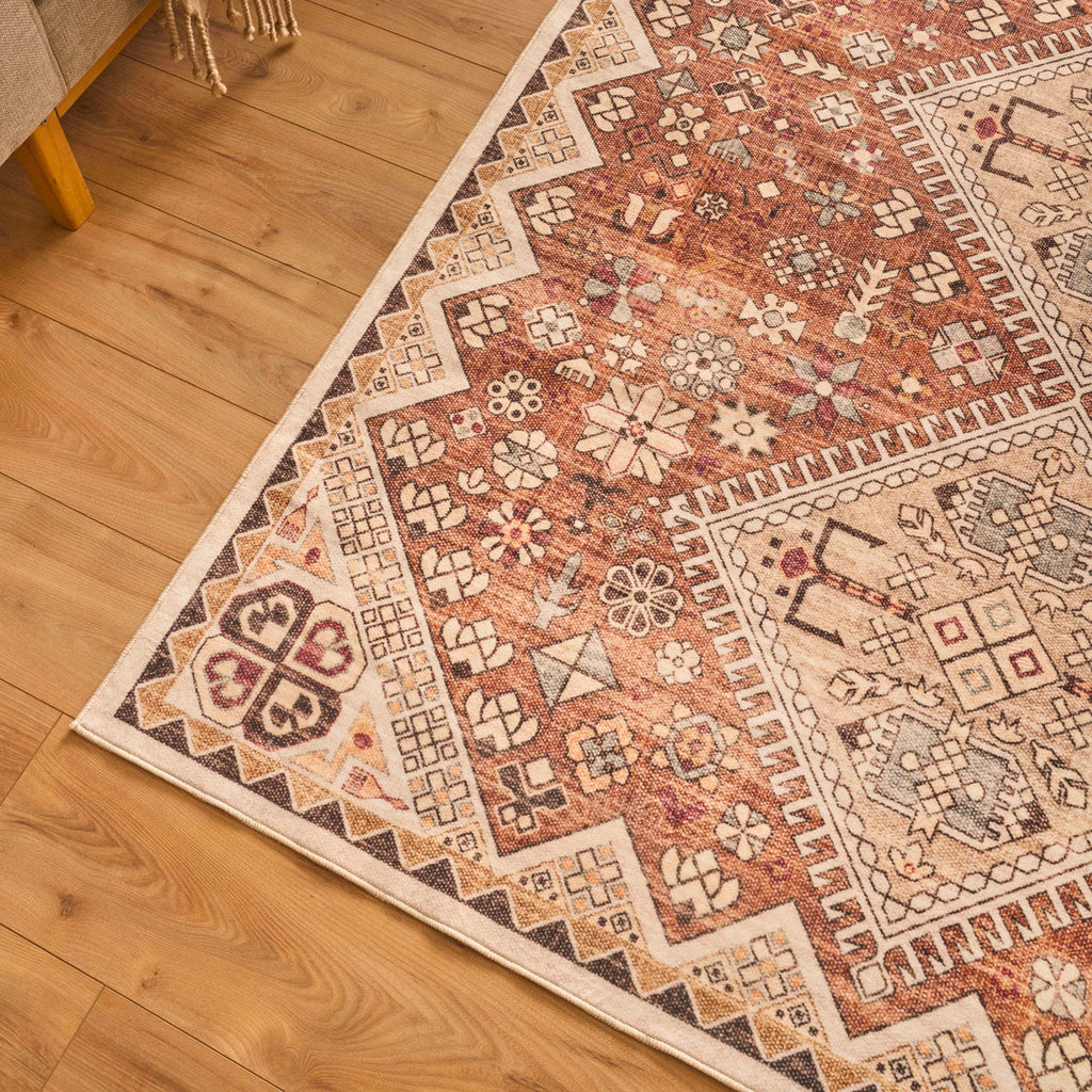 Traditional patterned rug - Beige - Ottoman Collection OTTOMAN