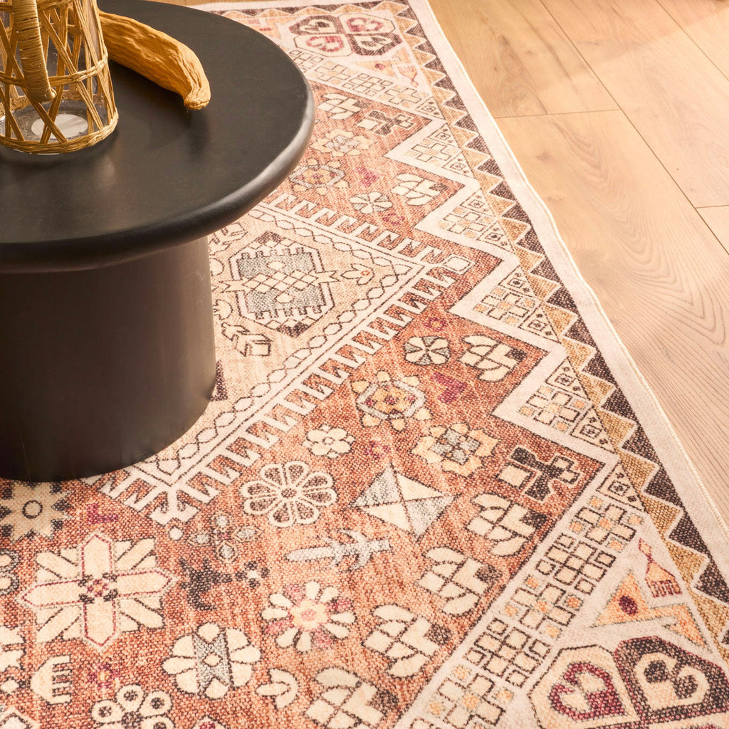 Traditional patterned rug - Beige - Ottoman Collection OTTOMAN