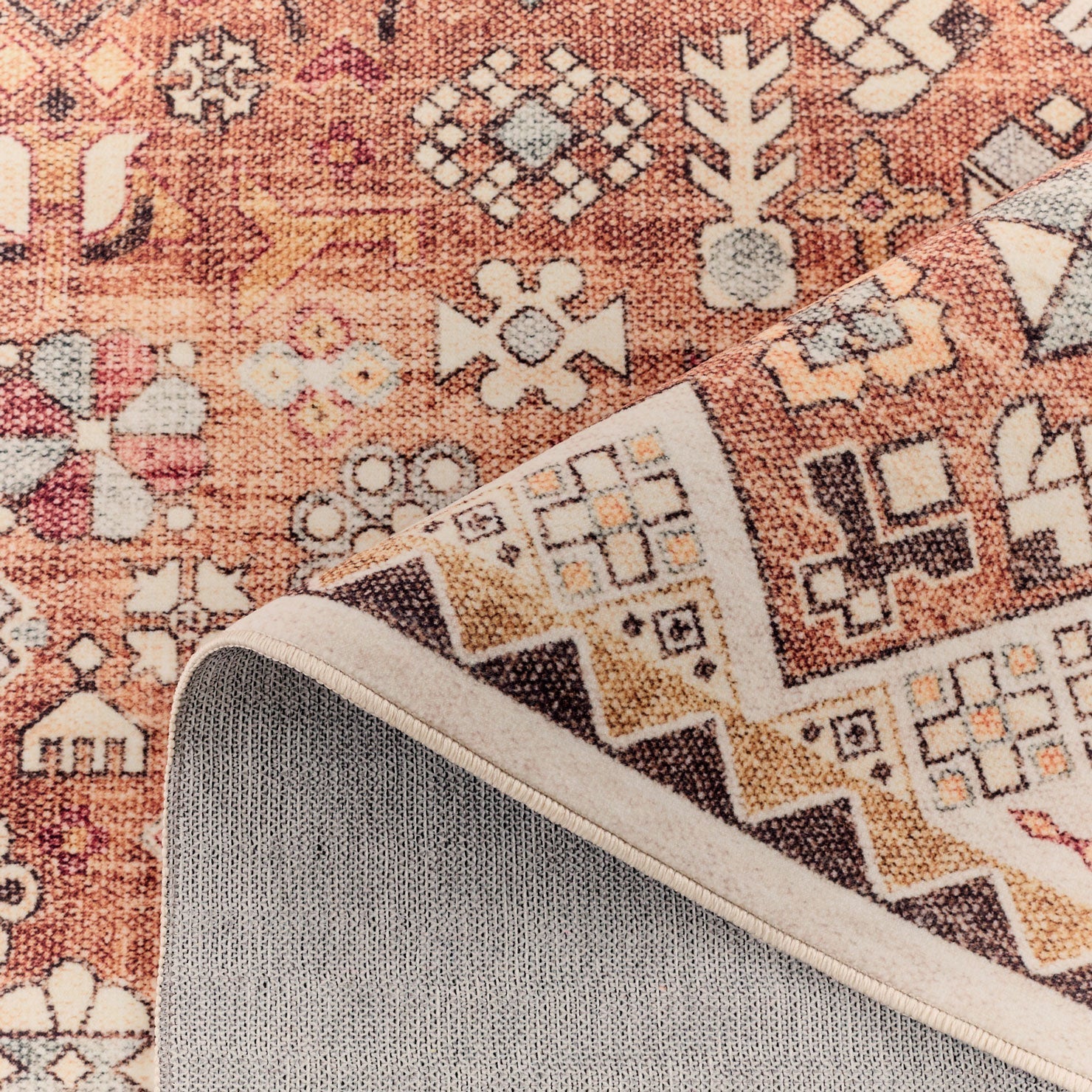 Traditional patterned rug - Beige - Ottoman Collection OTTOMAN