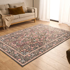Alfombra con motivos tradicionales - Negro - Colección Otomana OTTOMAN