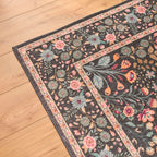 Alfombra con motivos tradicionales - Negro - Colección Otomana OTTOMAN