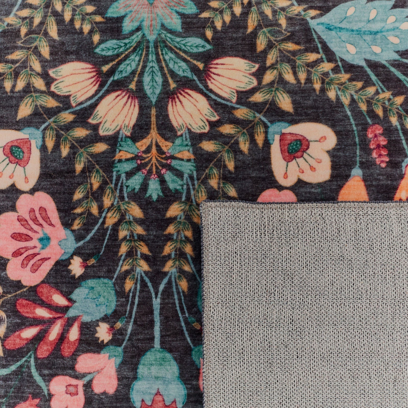 Alfombra con motivos tradicionales - Negro - Colección Otomana OTTOMAN