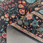 Alfombra con motivos tradicionales - Negro - Colección Otomana OTTOMAN