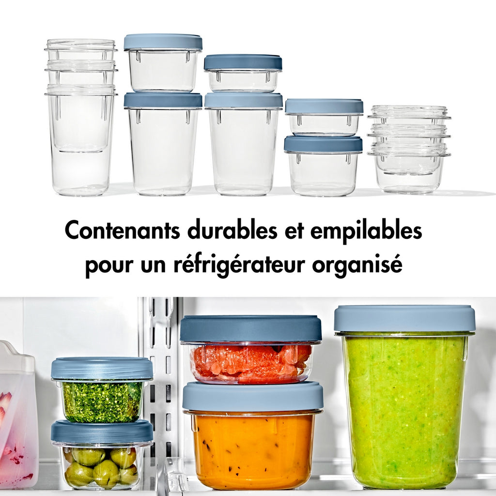 Lot : 4 Boites De Conservation Twist & Stack (2X 550Ml + 2X 350 Ml)