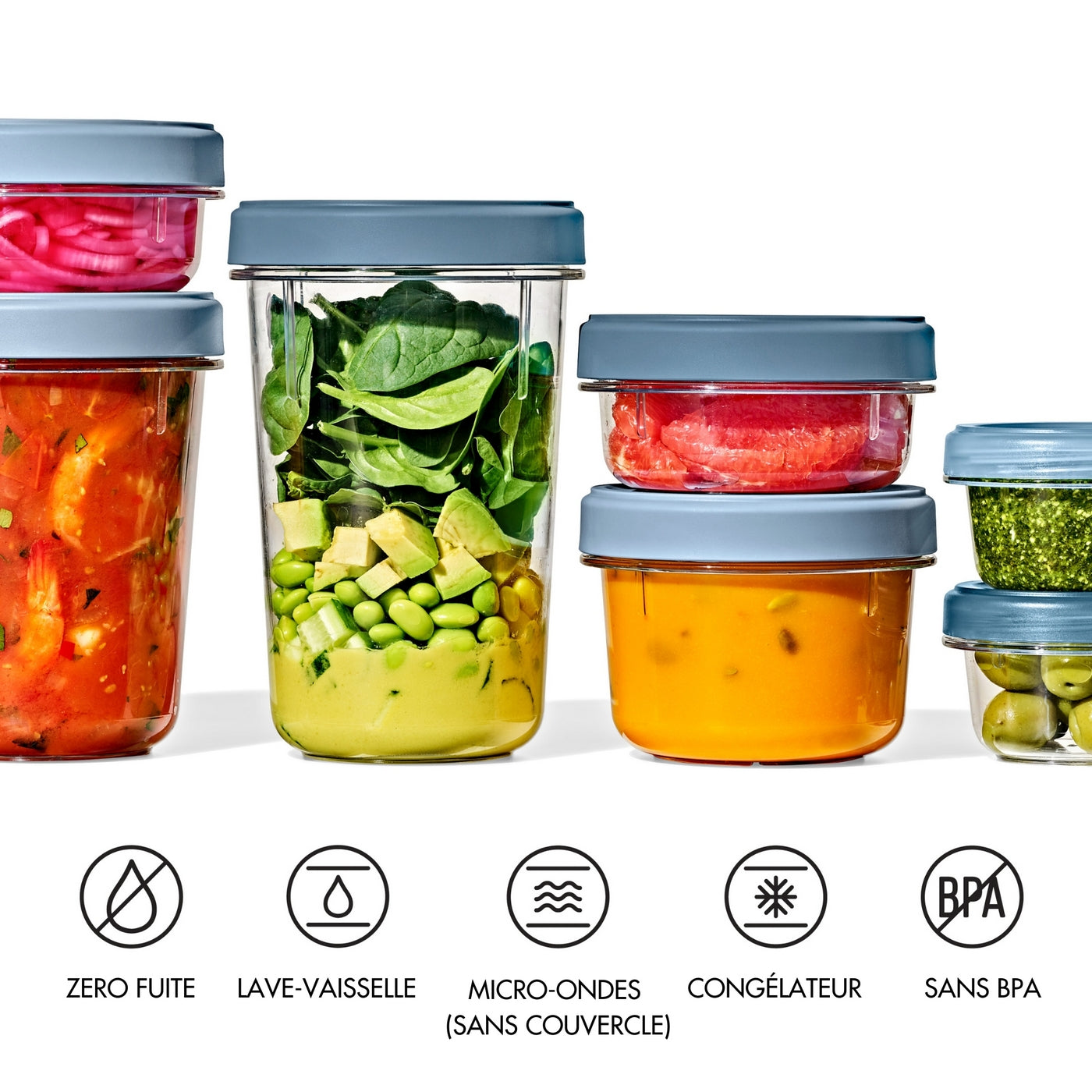 Lot : 4 Boites De Conservation Twist & Stack (2X 900Ml + 2X 350 Ml)