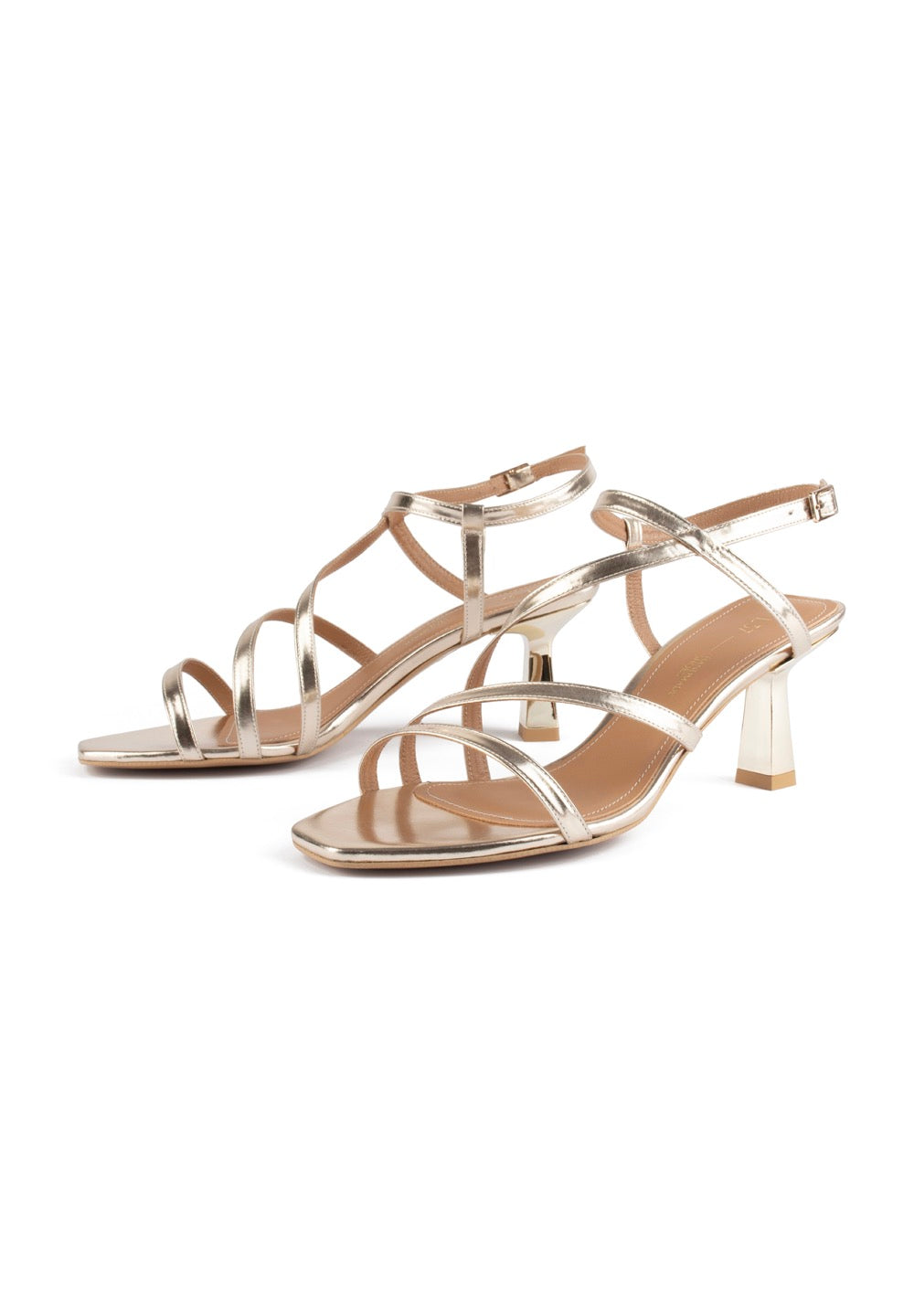 Sandalias de Tacón Gold Rush - Dorado