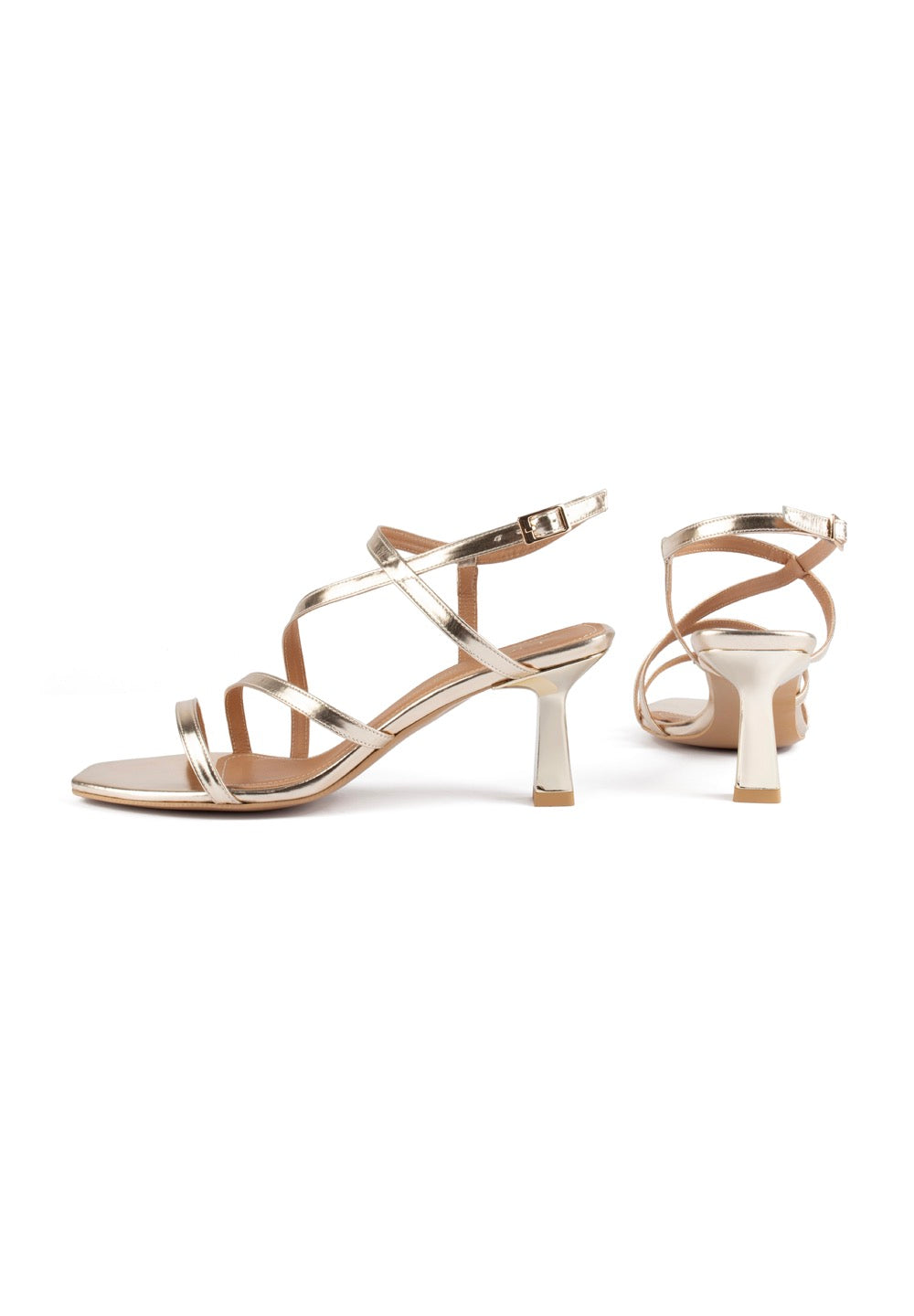 Sandalias de Tacón Gold Rush - Dorado